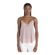 Roze Zijden Top met Vleugels Zadig & Voltaire , Pink , Dames