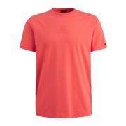 R-Neck Katoen Jersey T-Shirt PME Legend , Red , Heren