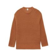 Silvia Camel Jumper met Cut-Out Details Ines De La Fressange Paris , O...