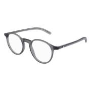 Stijlvolle Bril Mb0329O Kleur 002 Montblanc , Gray , Heren