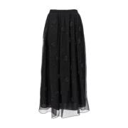 Elegante Plooirok Max Mara Studio , Black , Dames