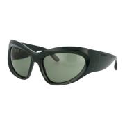 Stijlvolle zonnebril met Bb0228S ontwerp Balenciaga , Green , Dames