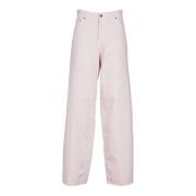 Twill Jeans Haikure , Pink , Dames