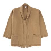 Cashmere Gebreid Vest Avant Toi , Brown , Dames