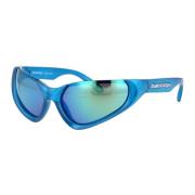 Stijlvolle zonnebril Bb0202S Balenciaga , Blue , Unisex