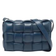 Pre-owned Leather shoulder-bags Bottega Veneta Vintage , Blue , Dames