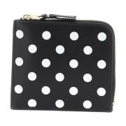 Polka Dots Leren Portemonnee met Rits Comme des Garçons , Multicolor ,...