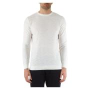 Regular Fit Linen Viscose Sweater Antony Morato , White , Heren