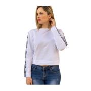 Stijlvolle Sweatshirt voor Modieuze Look Moschino , White , Dames