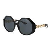 Stijlvolle zonnebril met model 0Ve4395 Versace , Black , Dames