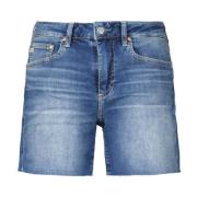 Relaxed Fit Denim Shorts Adriano Goldschmied , Blue , Dames
