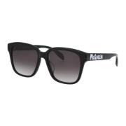 Stijlvolle zonnebril Am0331Sk Alexander McQueen , Black , Dames