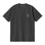 Grijze Katoenen T-shirt met Korte Mouwen Carhartt Wip , Gray , Heren