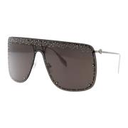 Stijlvolle zonnebril Am0313S Alexander McQueen , Gray , Dames