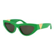 Stijlvolle zonnebril Bv1176S Bottega Veneta , Green , Dames