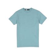 Lichtblauw Regular Fit Katoenen T-Shirt Karl Lagerfeld , Blue , Heren
