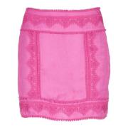 Fuchsia Gehaakte Rok IRO , Pink , Dames