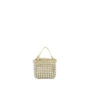 Gouden Knopen Clutch Tas Eco-Stof THEMOIRè , Yellow , Dames