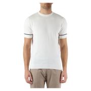Regular Fit Gekamd Katoenen T-shirt Antony Morato , White , Heren