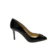 Pre-owned Leather heels Jimmy Choo Pre-owned , Black , Dames