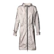 Trench coat in cream nylon Baldinini , Beige , Dames