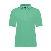 Parelknoop Polo Shirt Bloomings , Green , Dames