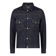 Rinsed Blue Denim Jacket Tela Genova , Blue , Dames