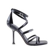 Strappy Sandaal met Gekruiste Bandjes Michael Kors , Black , Dames