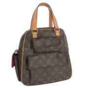 Pre-owned Canvas handbags Louis Vuitton Vintage , Brown , Dames