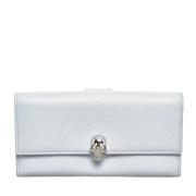 Pre-owned Leather wallets Alexander McQueen Pre-owned , White , Dames