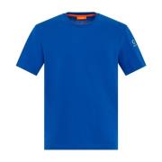Casual Katoenen T-shirt Suns , Blue , Heren