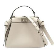 Pre-owned Leather crossbody-bags Fendi Vintage , Gray , Dames