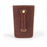 Bruin Leren Sleutelhanger Pouch Howard London , Brown , Heren