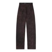 Bordeaux Jacquard Linnen Broek Cortana , Multicolor , Dames