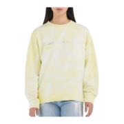 Zuur Gele Sweater Replay , Multicolor , Dames