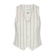 Vest Yasaliva 26033506 Y.a.s , White , Dames