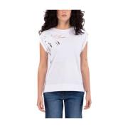 Dames Casual T-shirt Alpha Industries , White , Dames