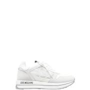 Moderne Statement Sneakers Love Moschino , White , Dames