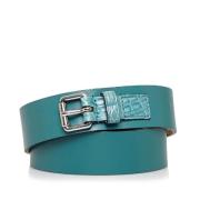 Pre-owned Leather belts Gucci Vintage , Blue , Dames
