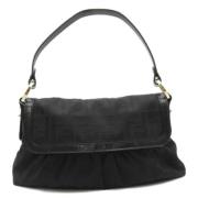 Pre-owned Canvas handbags Fendi Vintage , Black , Dames