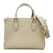 Pre-owned Leather handbags Louis Vuitton Vintage , White , Dames