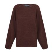 Zachte Roze Alpaca Merino Trui Cortana , Brown , Dames