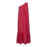 Asymmetrische Jurk met Ruches Co'Couture , Pink , Dames