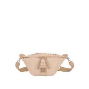 Studded Nylon Crossbody Tas Beige La Carrie , Beige , Dames