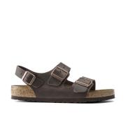 Stijlvolle Platte Sandalen voor Mannen Birkenstock , Brown , Heren