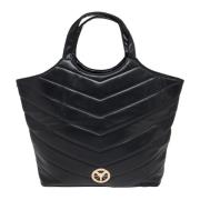 Gewatteerde Shopper Carlo Colucci , Black , Dames