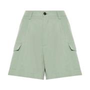 Lichtgroene Shorts Ss24 Woolrich , Green , Dames