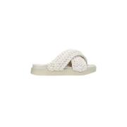 Wit Geweven Schoeisel Inuikii , White , Dames