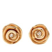 Pre-owned Rose Gold earrings Dior Vintage , Yellow , Dames