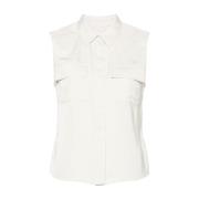 Witte shirts voor vrouwen Calvin Klein , White , Dames